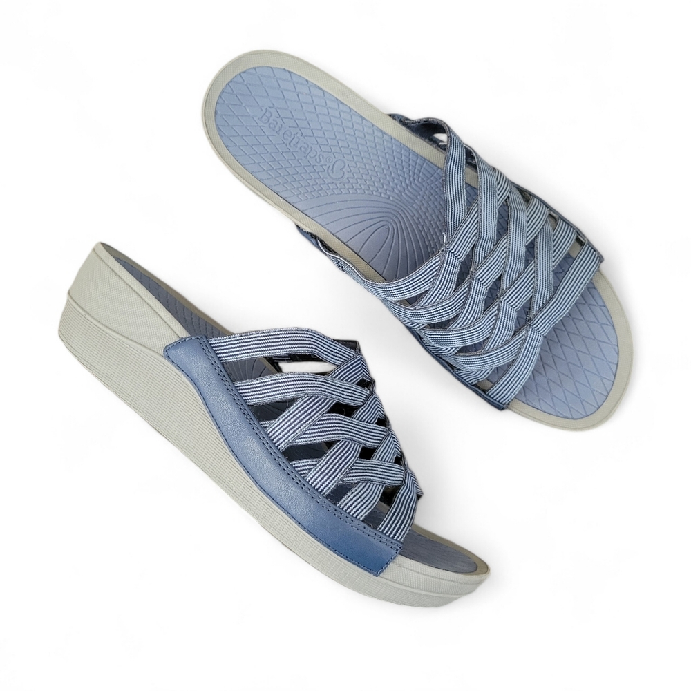 Baretraps Braverly strappy wedge sandals  Navy Blue 9M